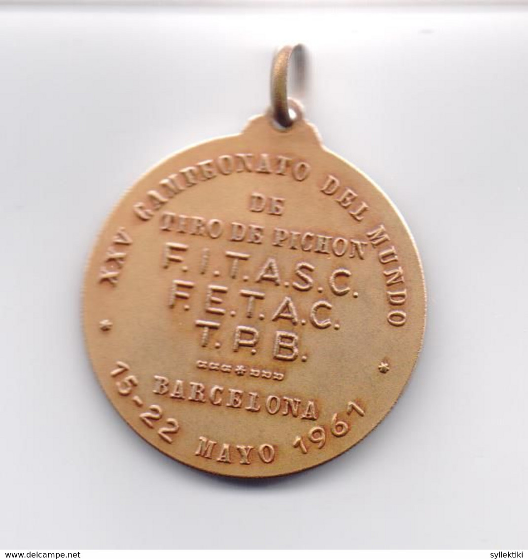 SPAIN 15-22 MAY 1961 CHAMPIONS OF THE WORLD SPORTS GAMES B/N MEDAL - Commemorative