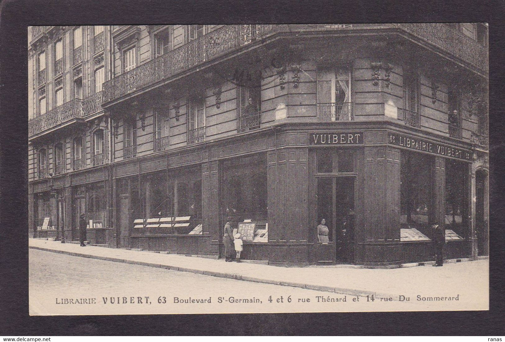 CPA [75] Paris > Arrondissement: 05 Librairie Vuibert Shop Magasin Circulé - District 05