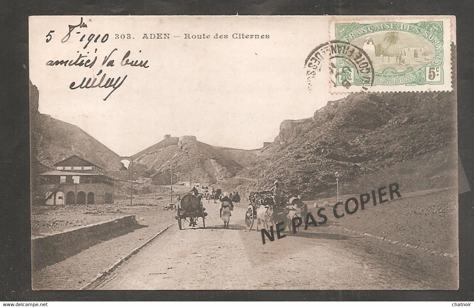 SOMALIE   ADEN   Route Des  Citernes   1910 - Ohne Zuordnung