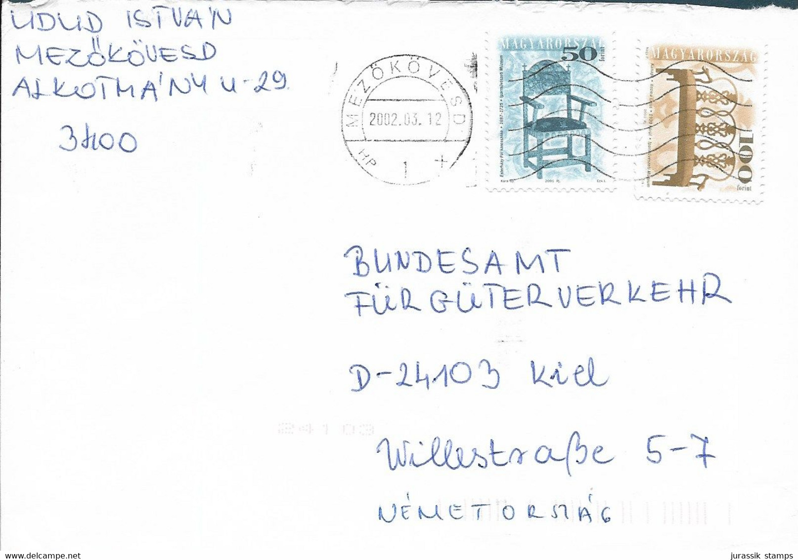 HUNGARY    - NICE   COVER TO GERMANY  -  1349 - Lettres & Documents