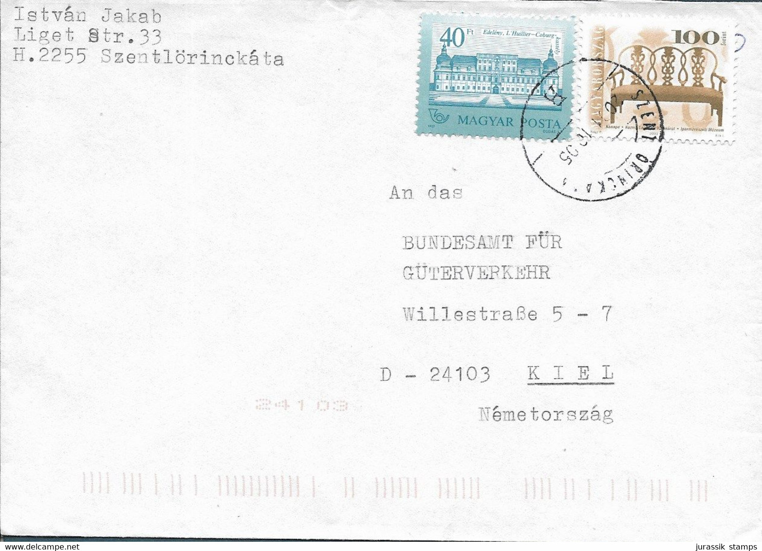 HUNGARY    - NICE  COVER TO GERMANY  -  1355 - Cartas & Documentos