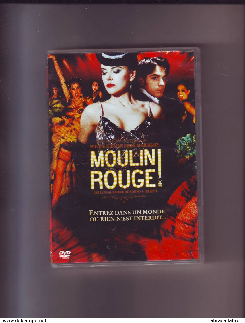 Dvd Moulin Rouge -- Film De Baz Luhrmann - Avec Nicole Kidman Et Ewan McGregor - Classiques