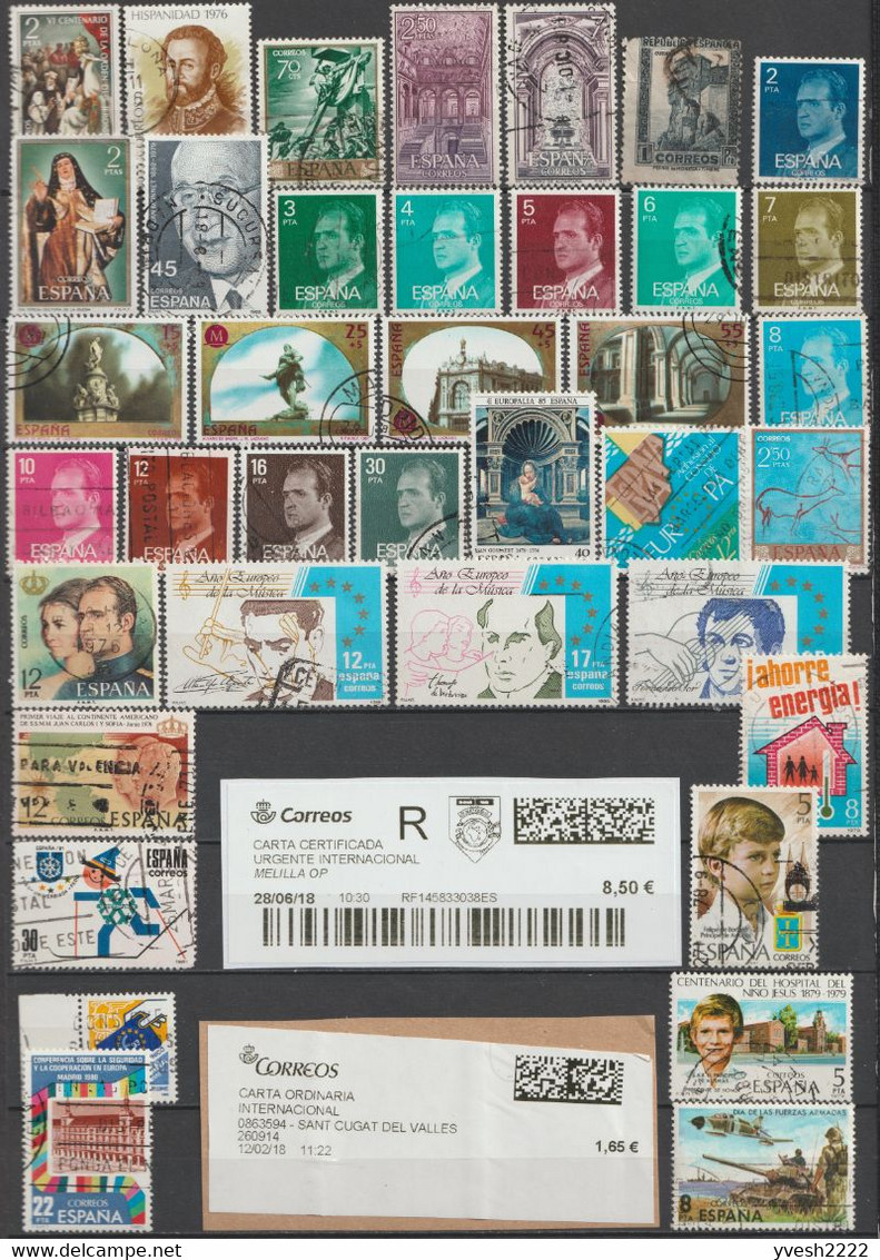 Espagne, Petit Lot De Timbres Oblitérés - Collections