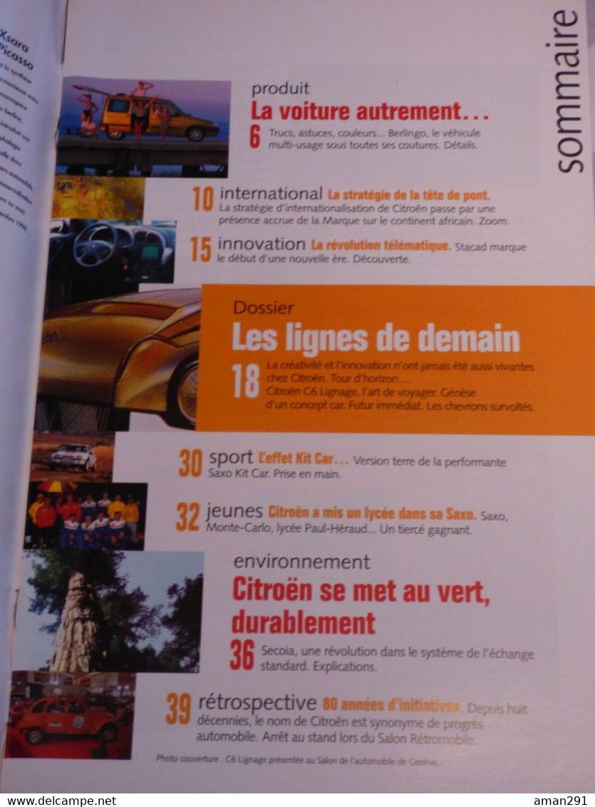 DOUBLE CHEVRON Magazine N° 25 Printemps 1999 - Coches