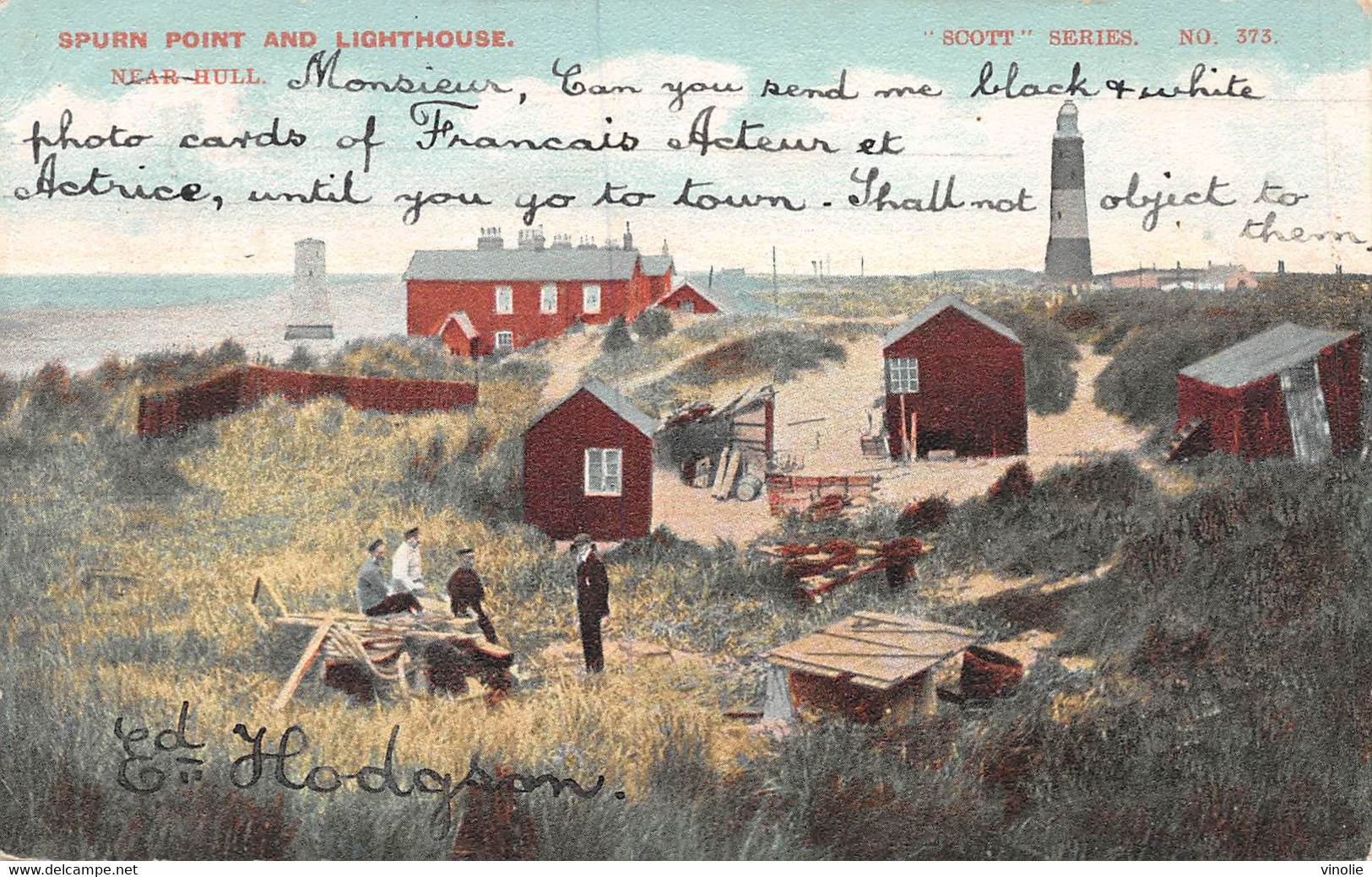 PIE-R.F-20-1705 : SPURN POINT AND LIGHTHOUSE. NEAR HULL - Hull