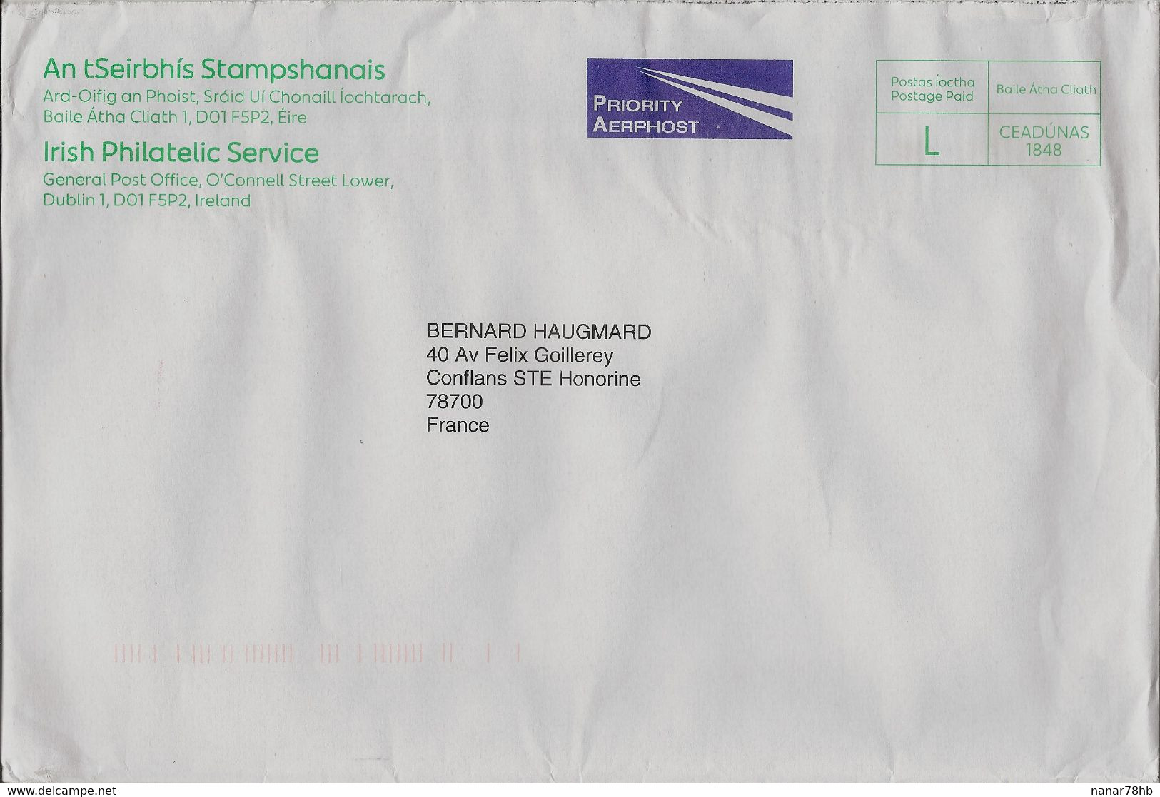 Lettre Avec Affranchissement Postage Paid L - Storia Postale