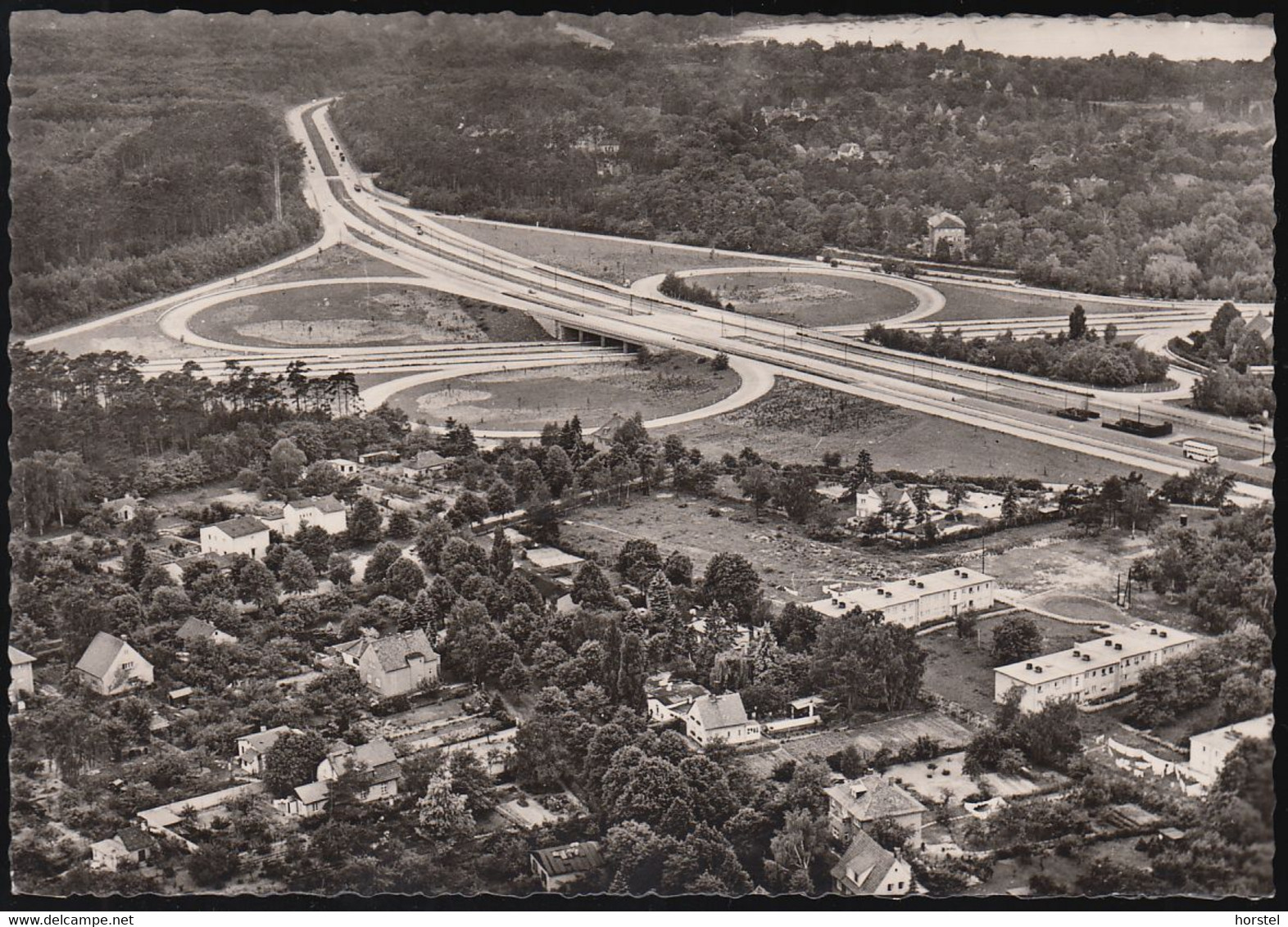 D-14109 Berlin Wannsee - Autobahn- Kreuz - Zehlendorfer Kleeblatt ( Echt Foto) - Luftbild - Aerial View - Zehlendorf