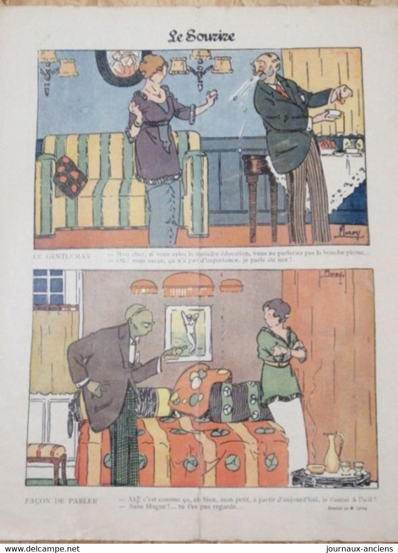 1914 Journal SOURIRE - POT DE CHAMBRE - MUSIC HALL - CHASSE - LES SIX JOURS DE PARIS - LE GENTLEMAN - 1900 - 1949