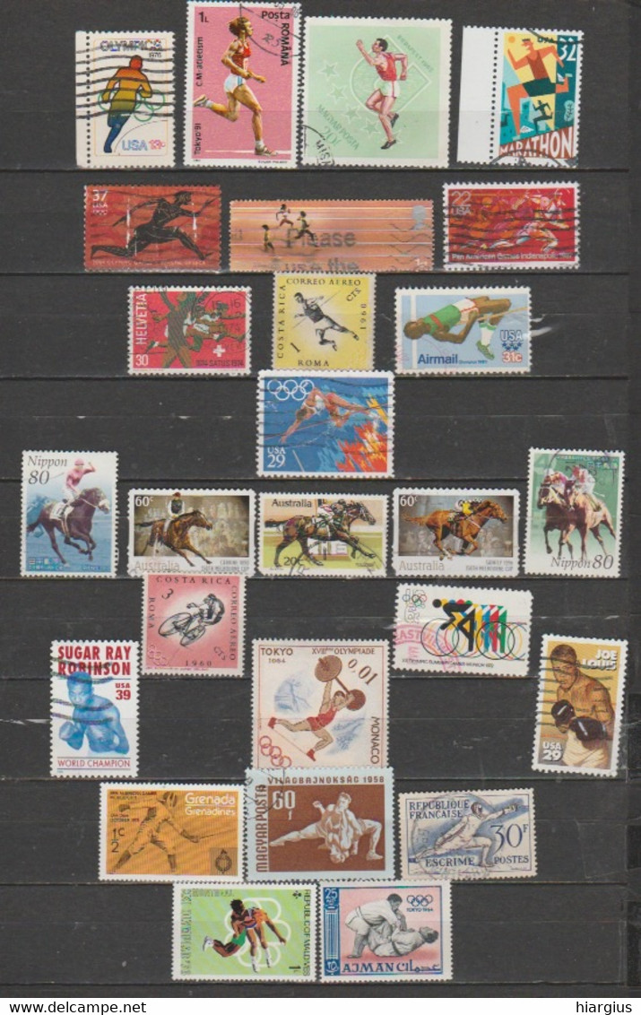 WORLDWIDE ASSORTMENT OF 147 Used Stamps. - Water-Polo