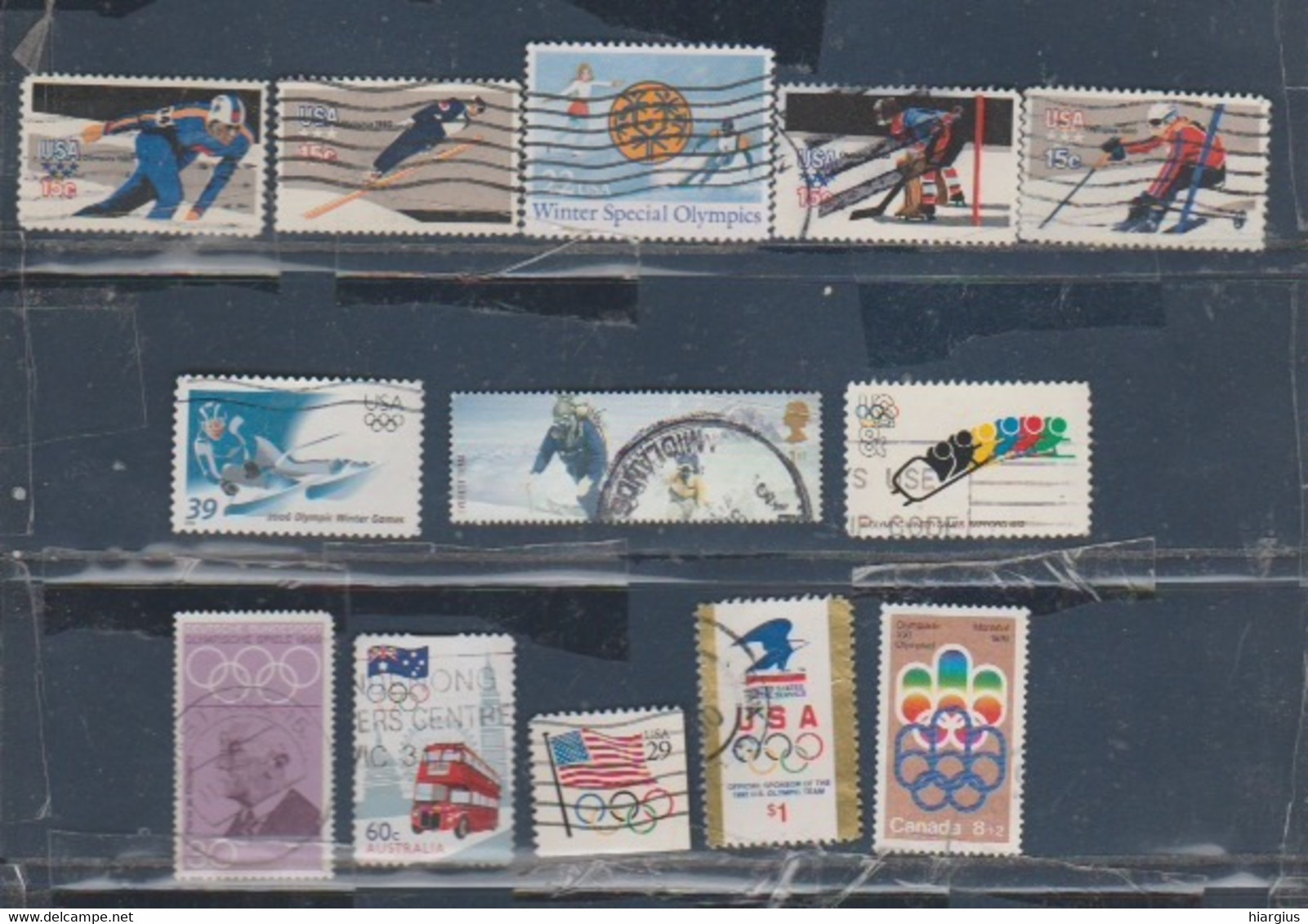 WORLDWIDE ASSORTMENT OF 147 used stamps.