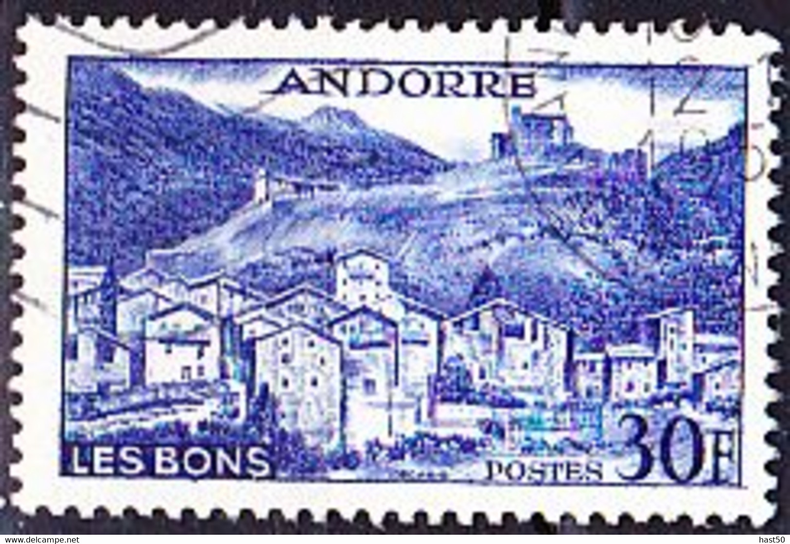 Andorra [franz.] - Les Bons (Mi.Nr.: 154) 1955 - Gest. Used Obl. - Usados