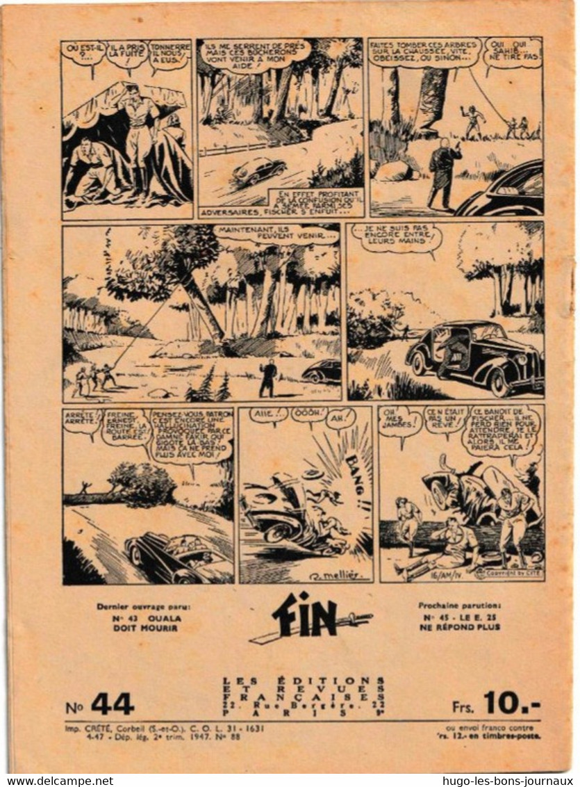 Prisonniers D'Aruspah_Sélections Prouesses Paris_N°44_1947_Crété - First Copies