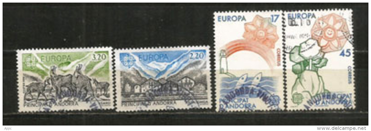 Protection Nature (Isard,poisson,etc)  EUROPA 1986.  4 Timbres Oblitérés 1 ère Qualité. NO PJ - Used Stamps