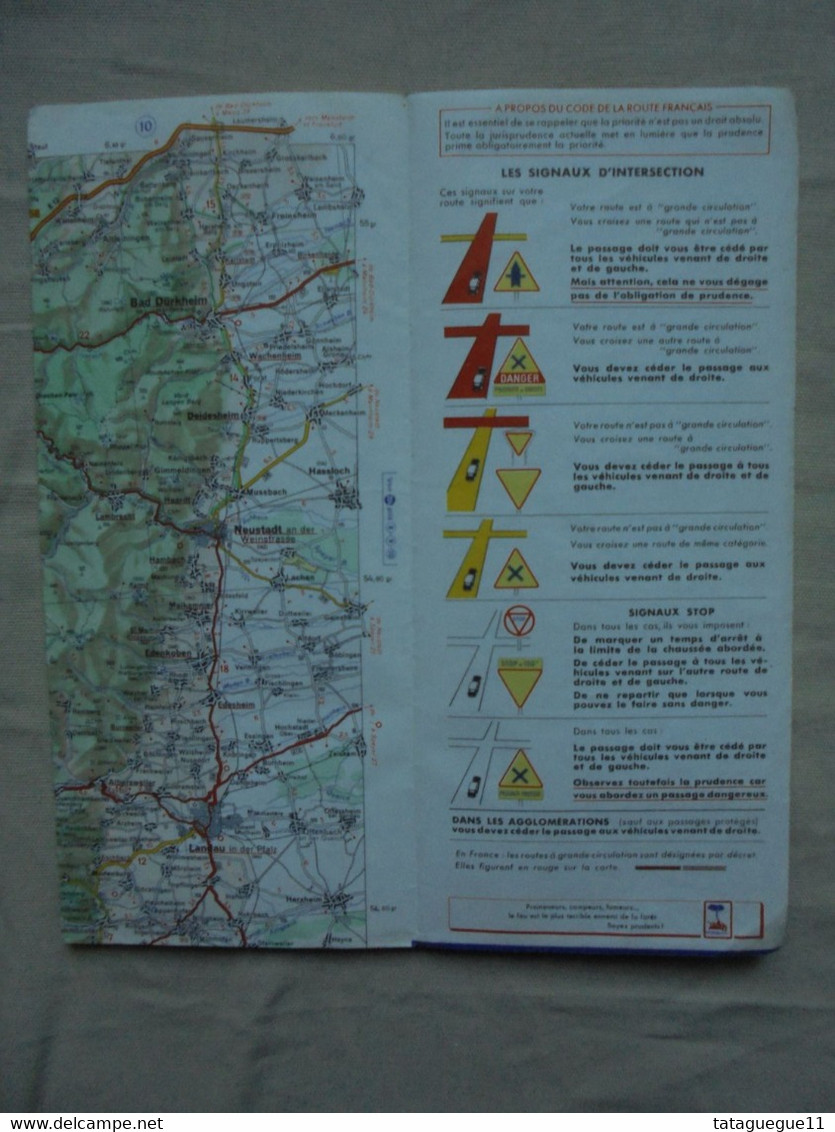 Ancien - Carte Routière - MICHELIN N° 57 - Verdun - Wissembourg - 1967 - Roadmaps