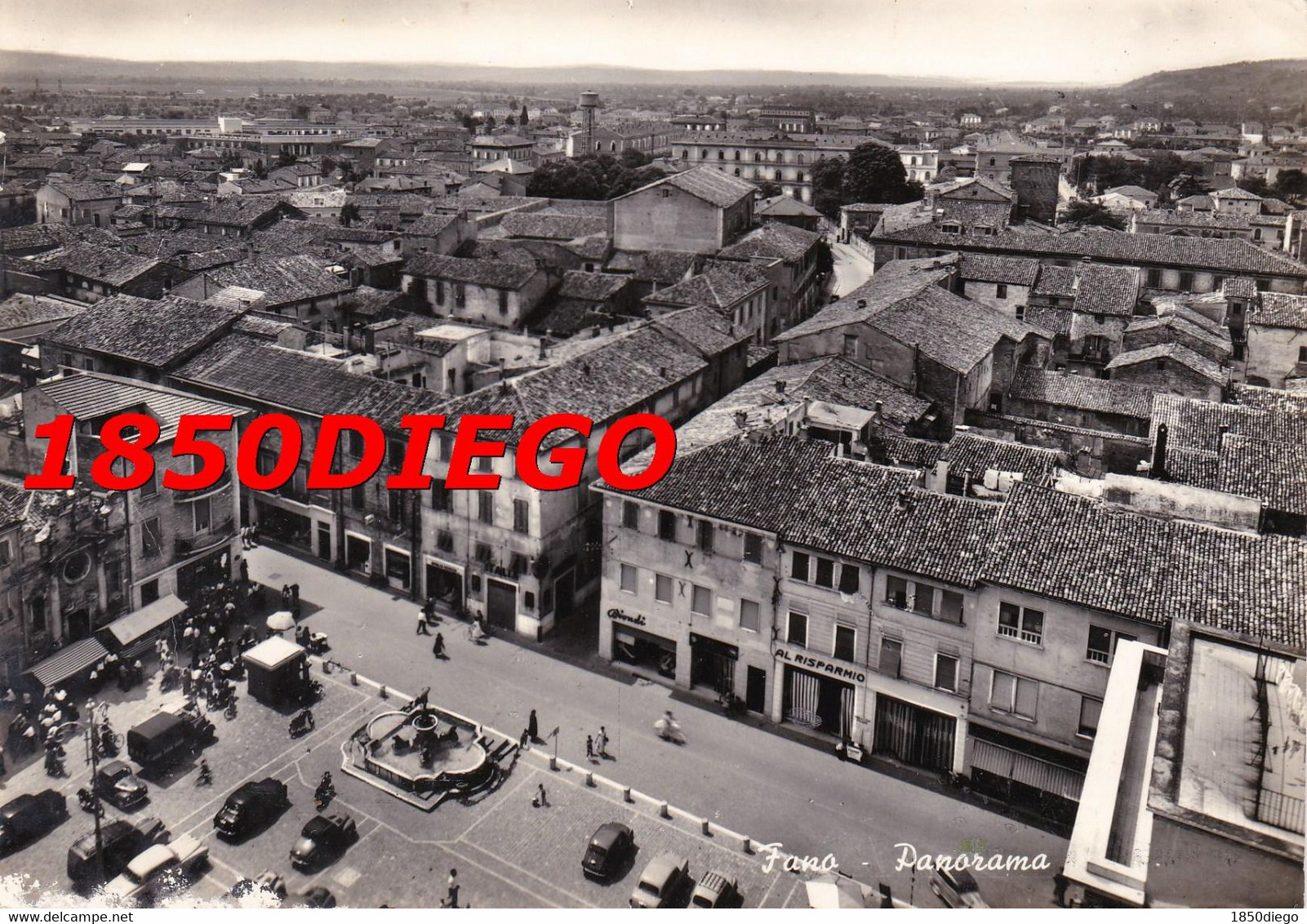 FANO - PANORAMA F/GRANDE VIAGGIATA 1960 ANIMATA - Fano