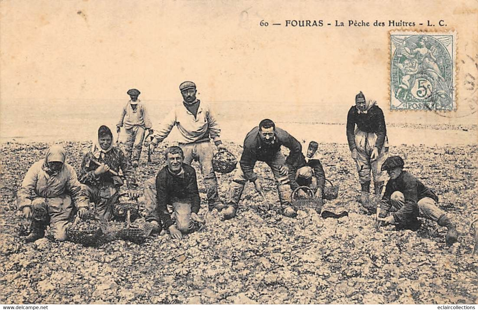 Fouras         17          La Pêche Aux Huitres        (voir Scan) - Fouras-les-Bains