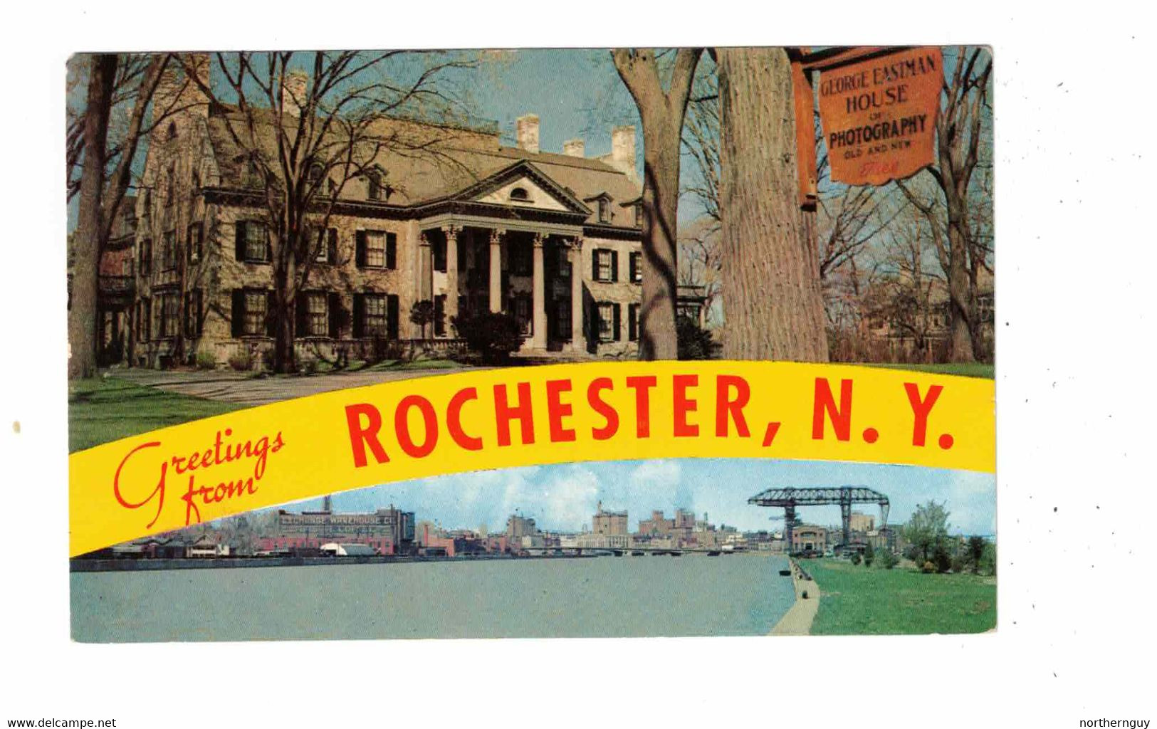 ROCHESTER, New York, USA, Greetings From, Multi-View Described On Back, 1961 Chrome Postcard - Rochester