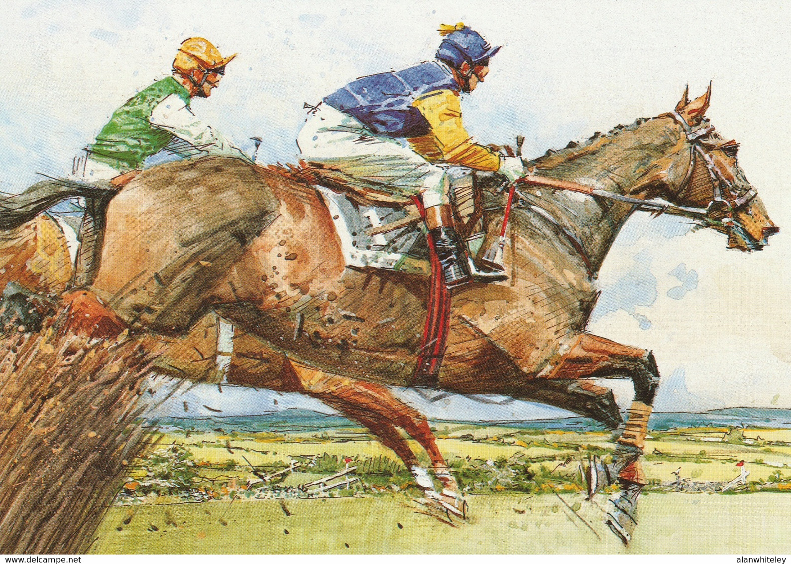IRELAND 1996 Irish Horse Racing: Set Of 5 Postcards MINT/UNUSED - Interi Postali