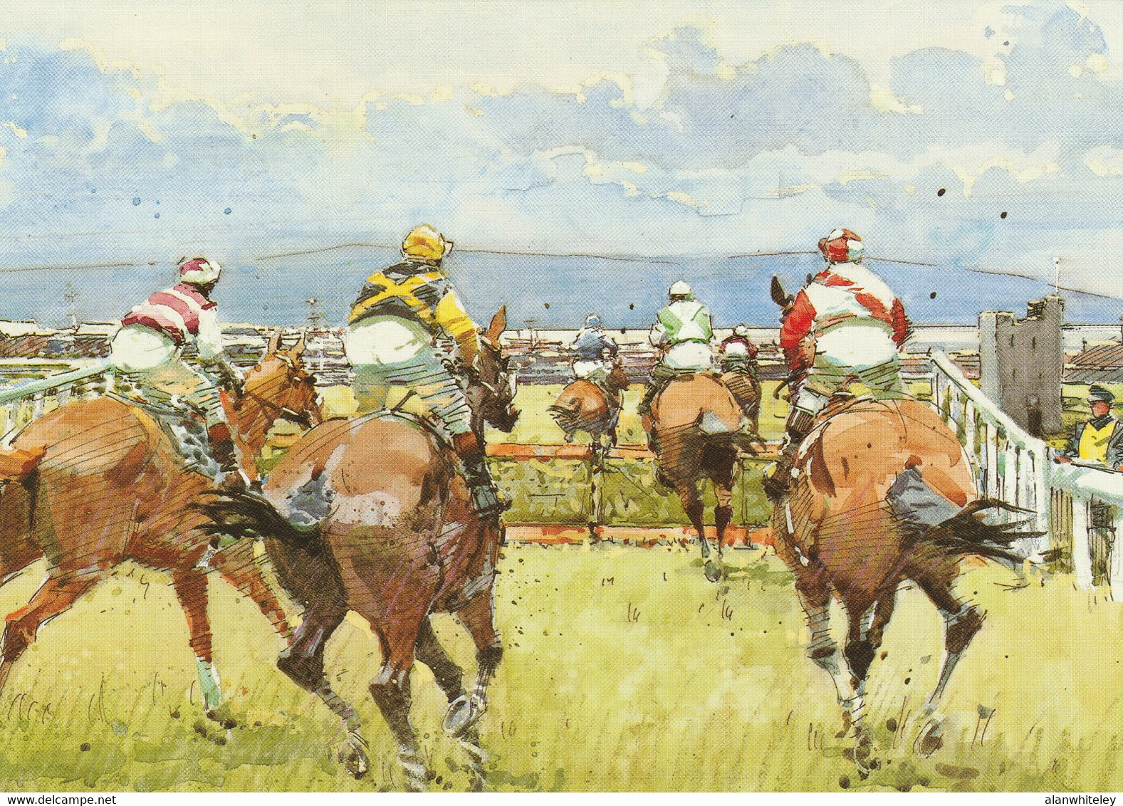 IRELAND 1996 Irish Horse Racing: Set Of 5 Postcards MINT/UNUSED - Interi Postali