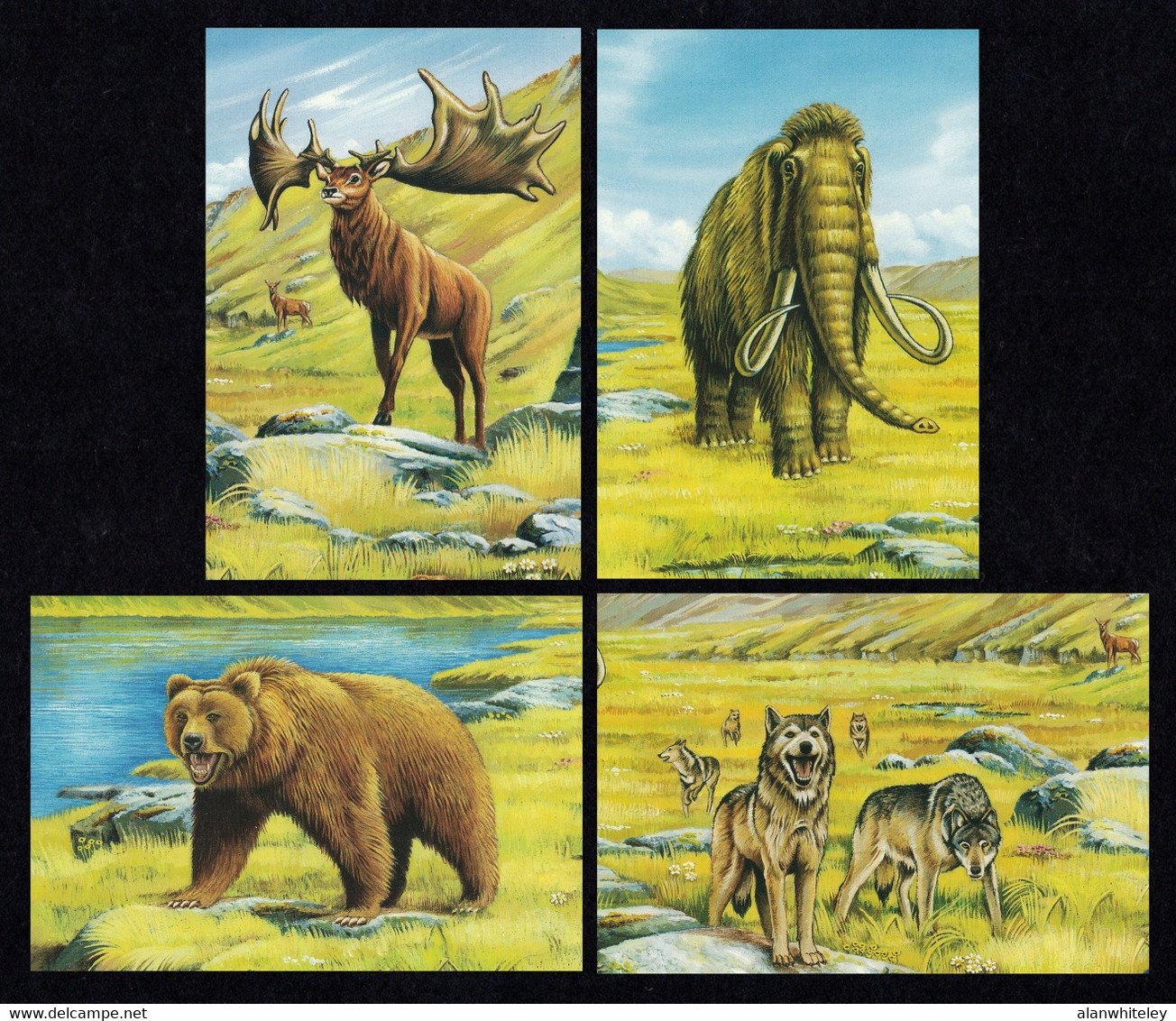 IRELAND 1999 Extinct Animals: Set Of 4 Postcards MINT/UNUSED - Enteros Postales