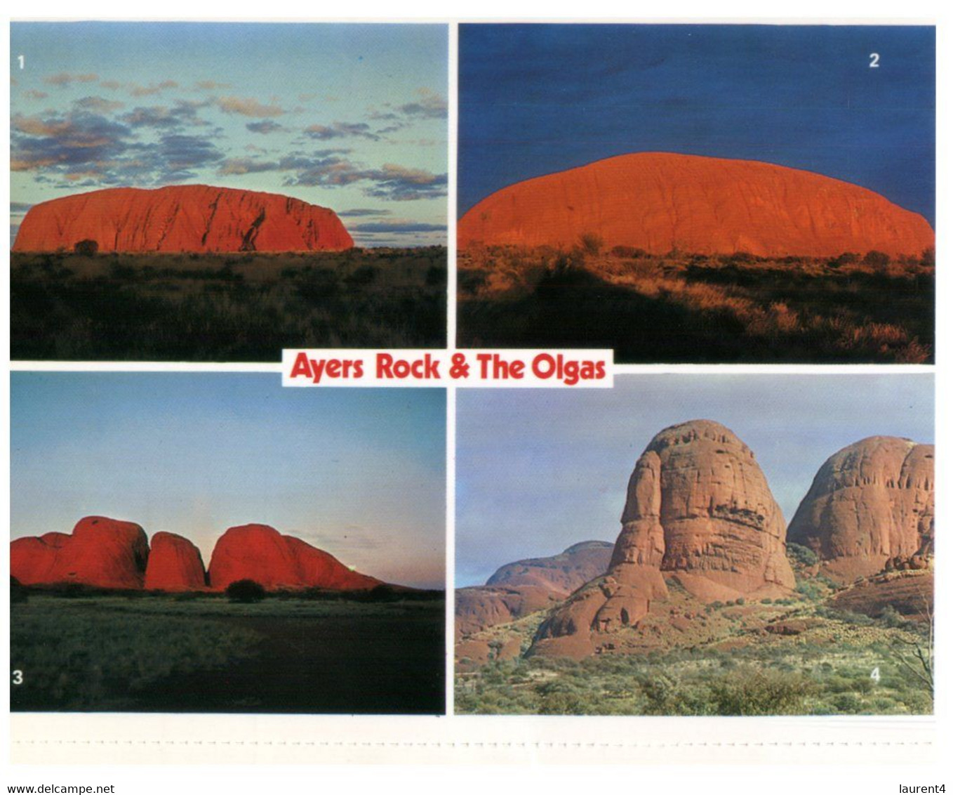 (Y 16) Australia - NT - Central Australia (2 Postcards) - The Red Centre