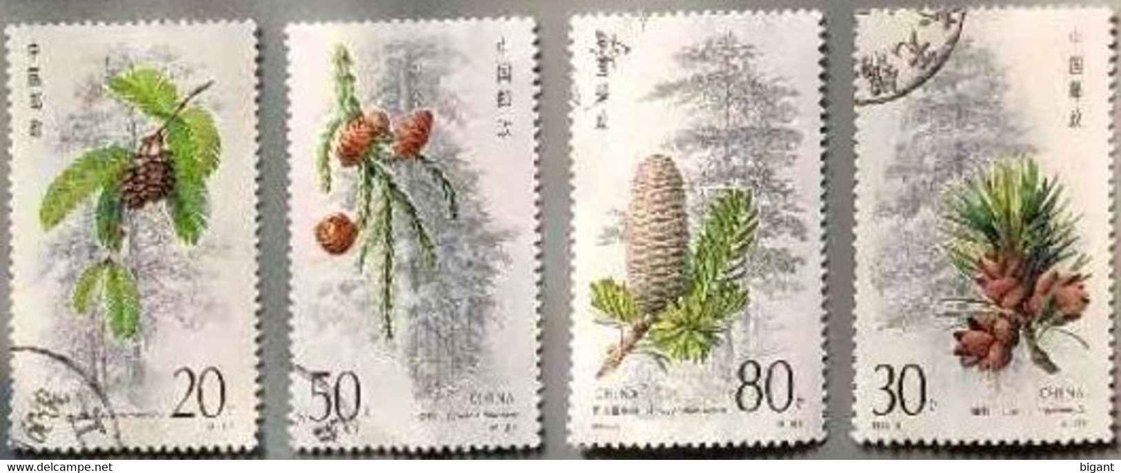 China 1992 Plant 4v Used - Oblitérés
