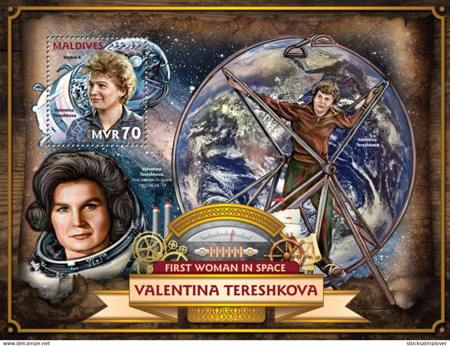 Maldives  2016  Valentina Tereshkova, Vostok 6 ,space - Maldives (1965-...)