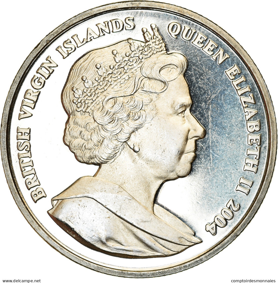 Monnaie, BRITISH VIRGIN ISLANDS, Dollar, 2004, Pobjoy Mint, D-Day - Marine, SPL - British Virgin Islands