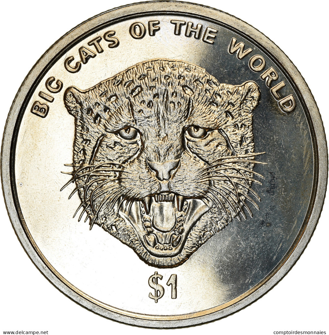 Monnaie, Sierra Leone, Dollar, 2001, Pobjoy Mint, Félins - Guépard, SPL - Sierra Leone
