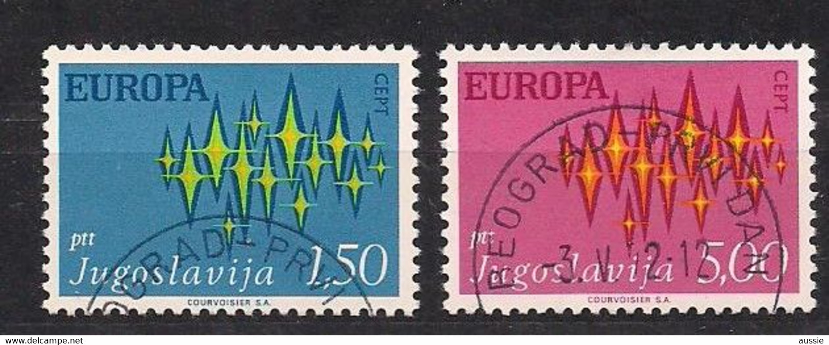 Cept 1972 Yougoslavie Joegoslavie Yvertnr. 1343-44 (°) Oblitéré Cote 1,75 Euro - 1972