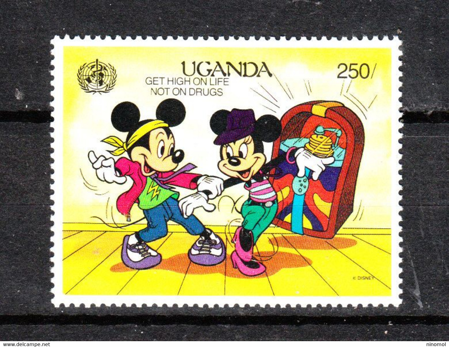 Uganda  -  1990. Topolino E Minnie Ballerini. Mickey And Minnie Dancers. MNH - Disney