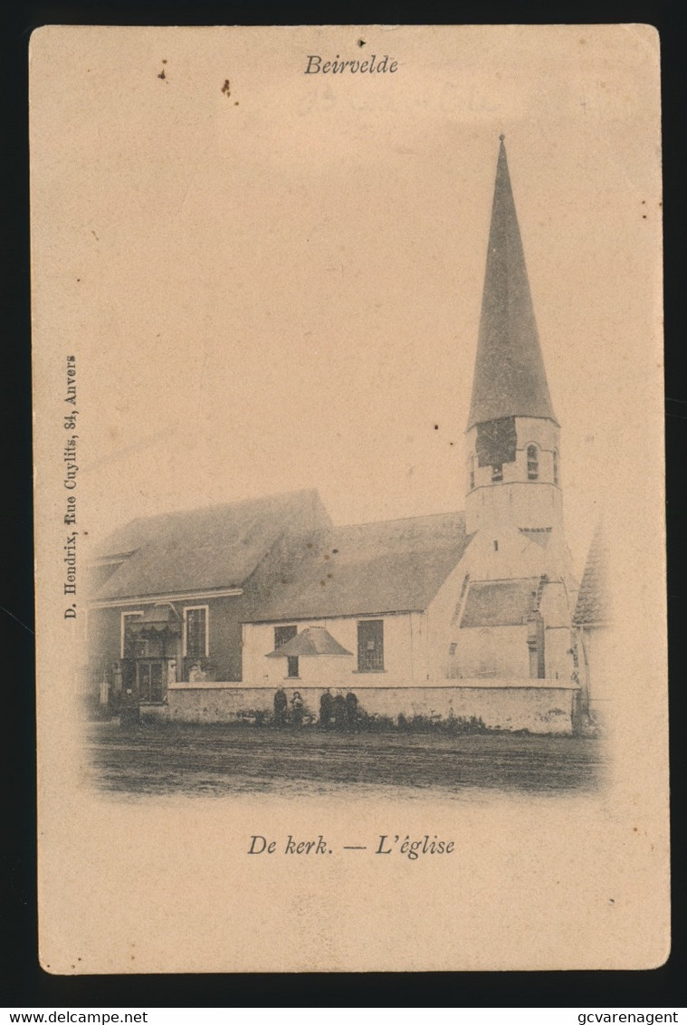 BEERVELDE    DE KERK  L'EGLISE - Lochristi