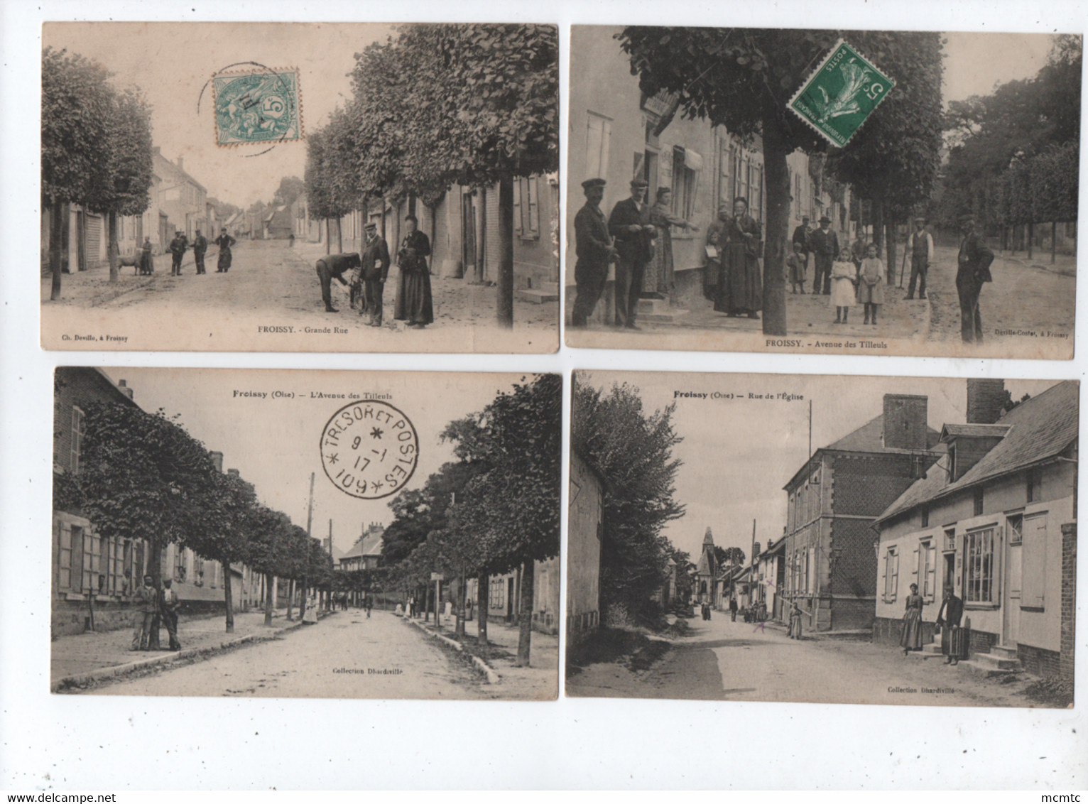 4 Cartes  -  Froissy  Oise 60 - Froissy