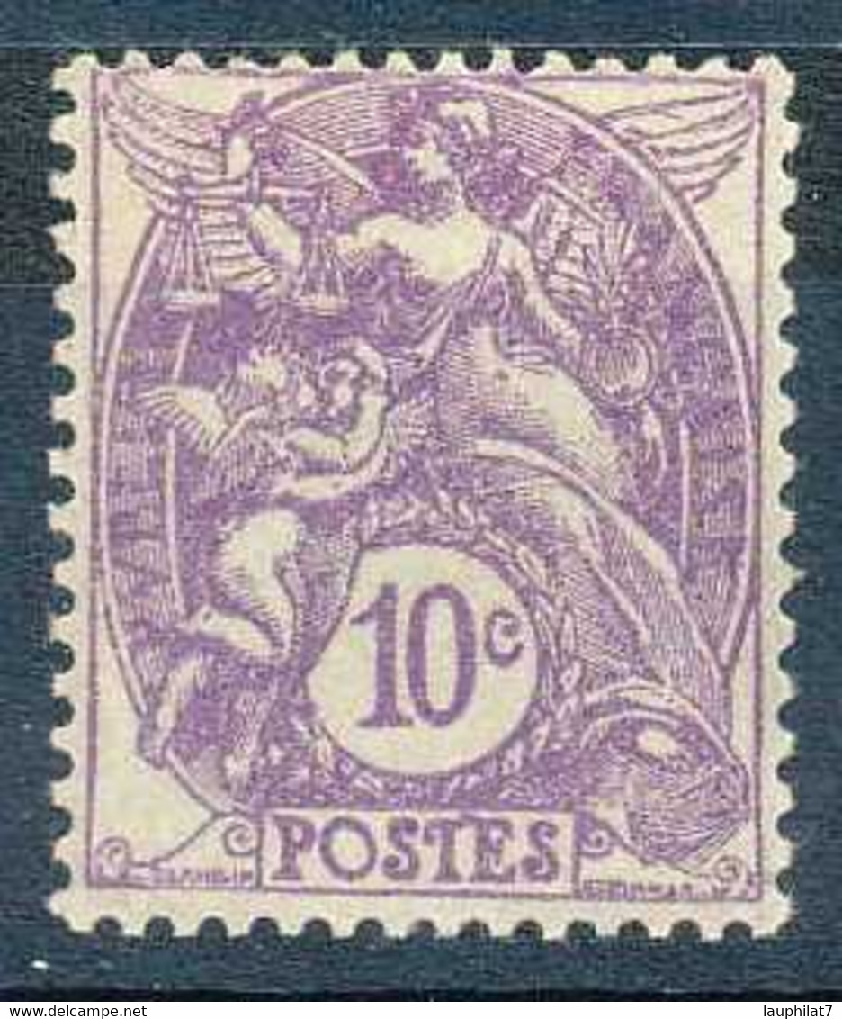 [803391]TB//*/Mh-c:5e-N° 233, 10c Violet, Blanc, Quasi **/mnh - 1900-29 Blanc