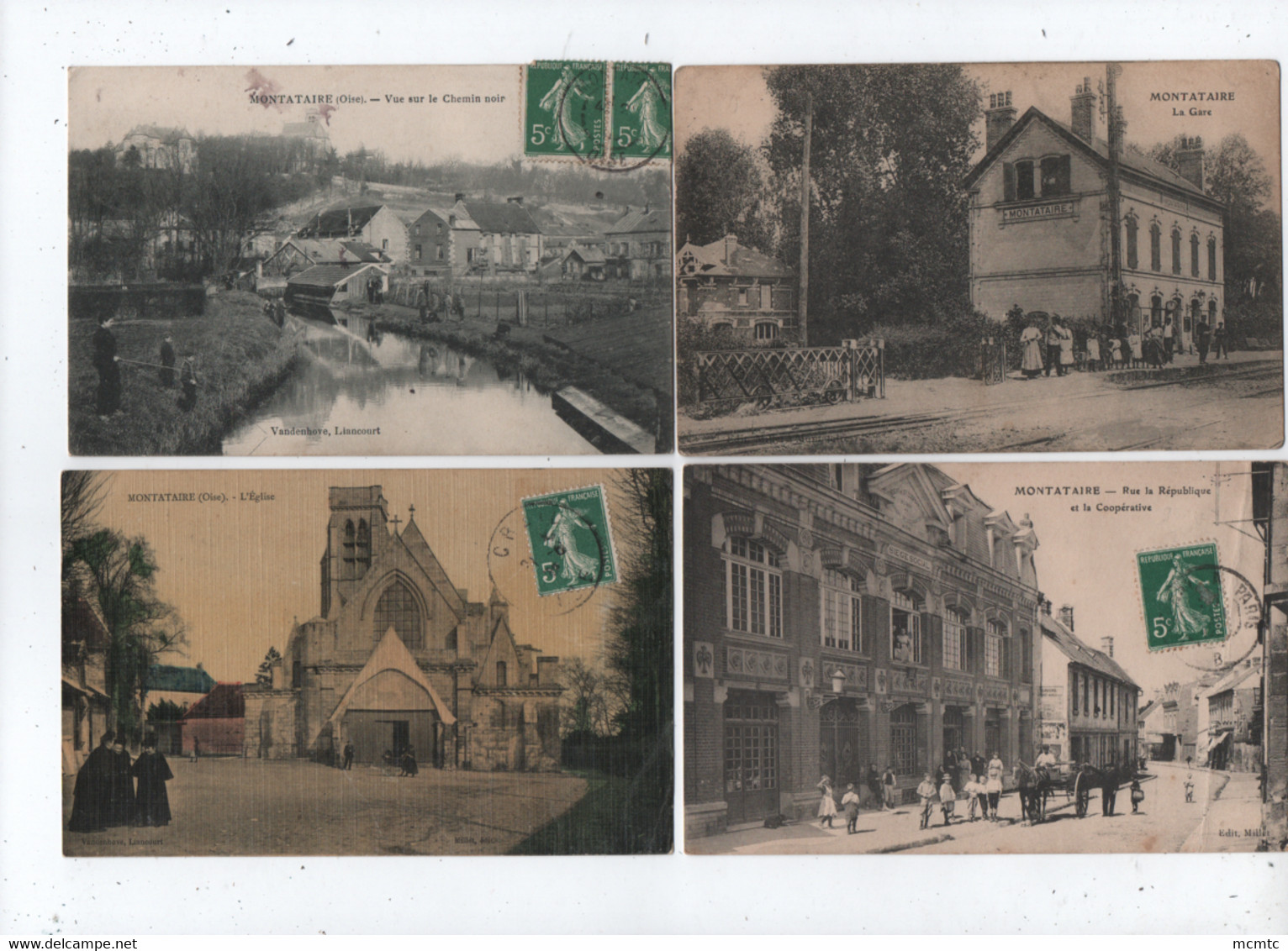 4 Cartes  -  Montataire  -  Oise 60  - - Montataire