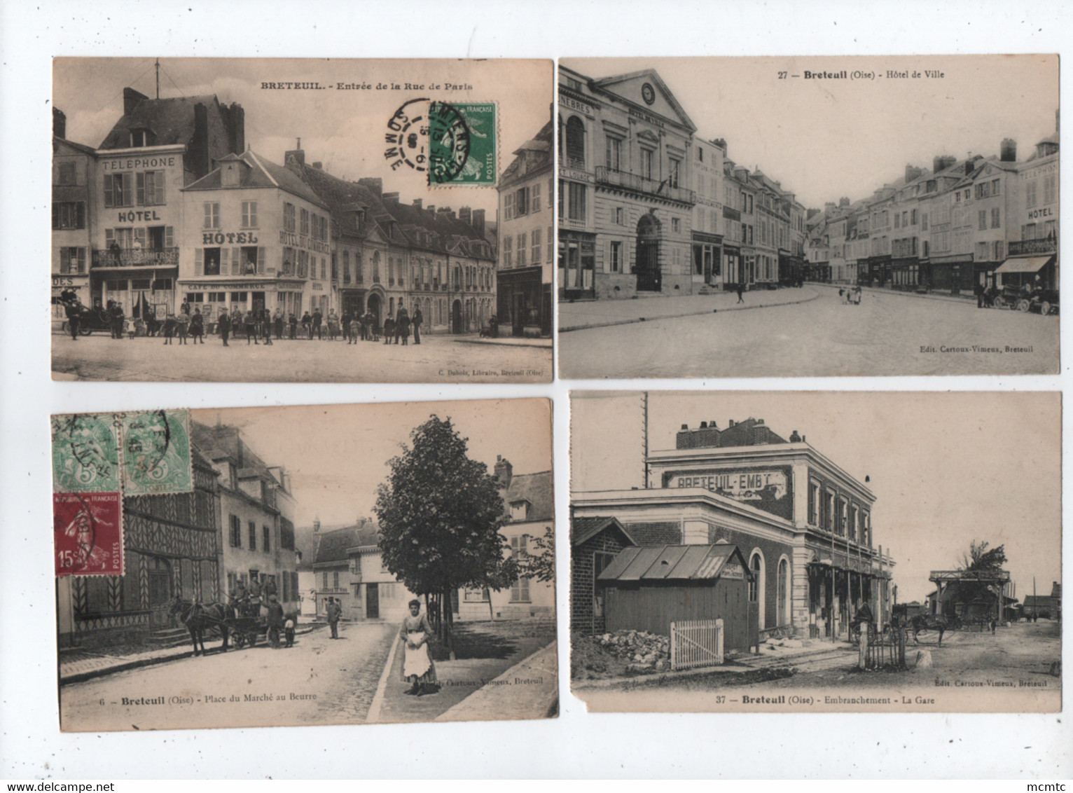 11 Cartes  - Breteuil  -  Oise 60  - - Breteuil