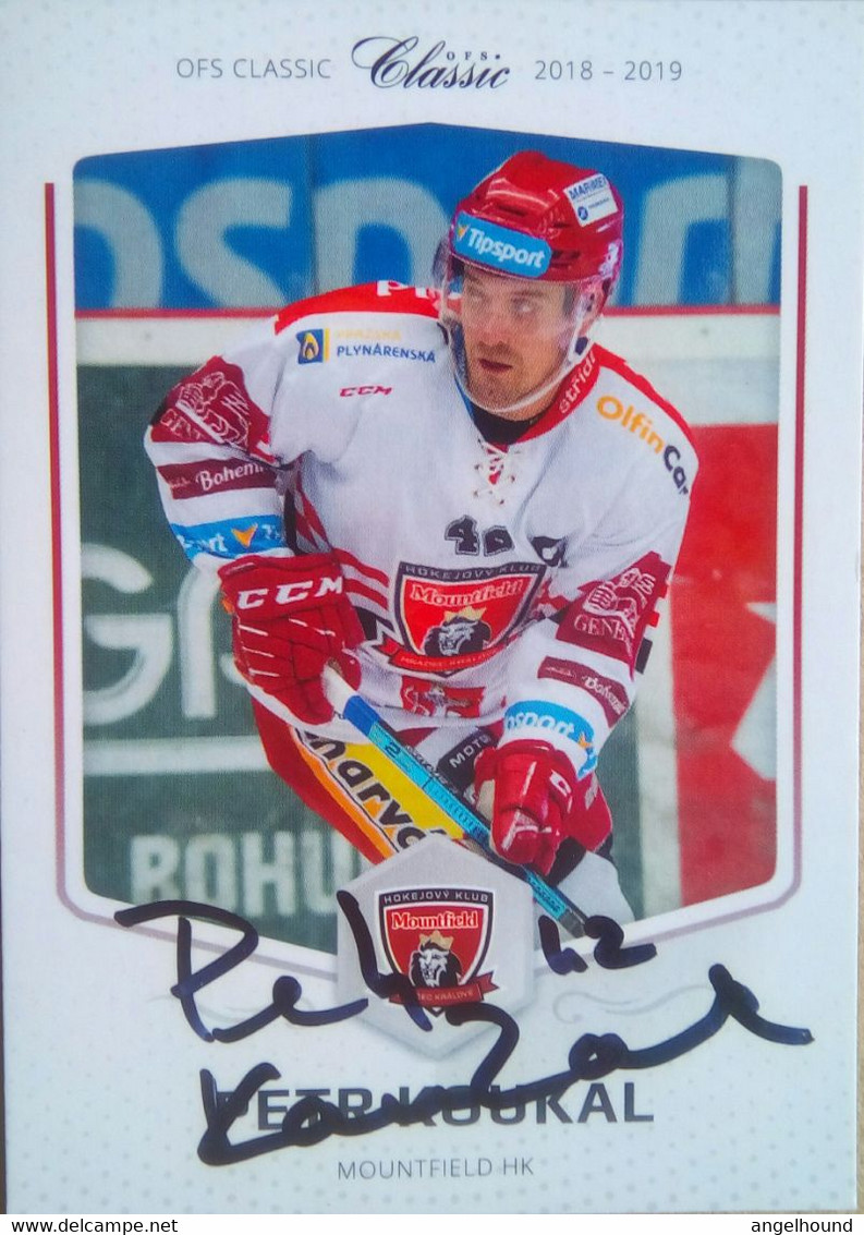 Petr Koukal ( Ice Hockey Player) - Authographs