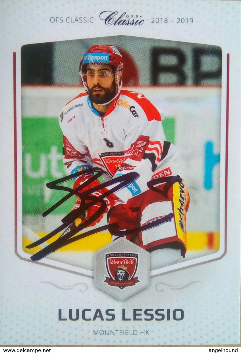 Lucas Lessio ( Ice Hockey Player) - Handtekening