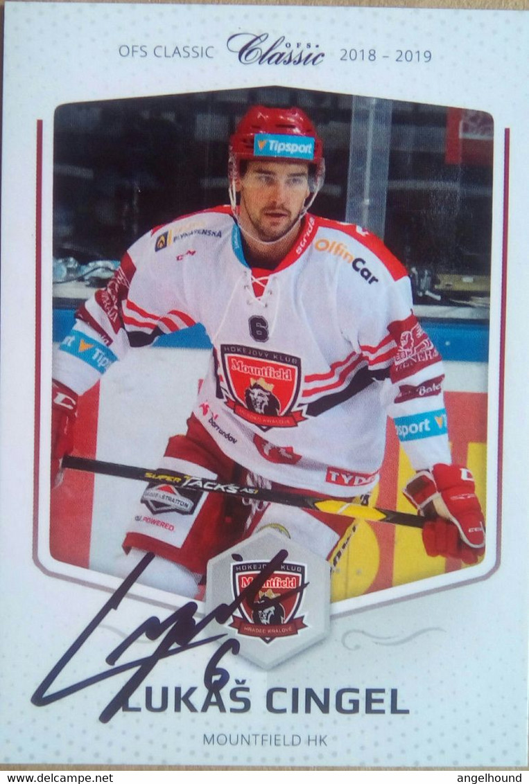 Lukas Cingel ( Ice Hockey Player) - Handtekening
