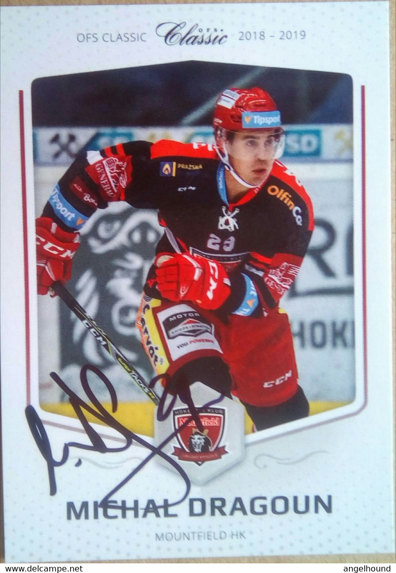 Michal Dragoun ( Ice Hockey Player) - Autographes