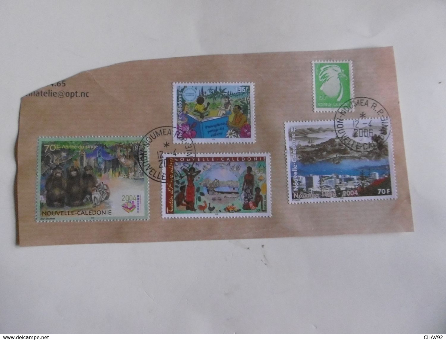 NOUVELLE CALEDONIE     DIVERS TIMBRES OBLITERES - Usados