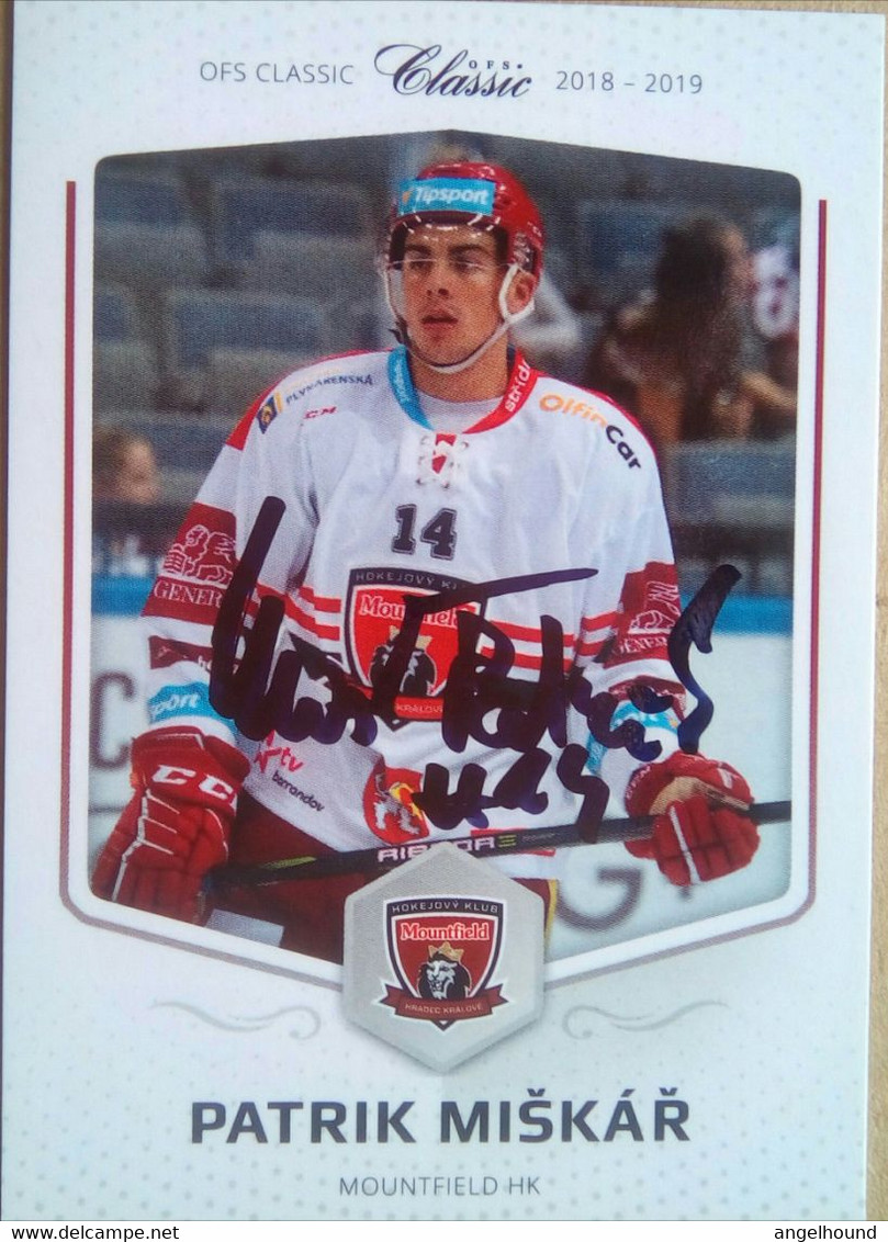 Patrik Miskar ( Ice Hockey Player) - Handtekening