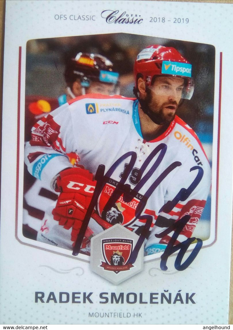 Radek Smolenak ( Ice Hockey Player) - Handtekening