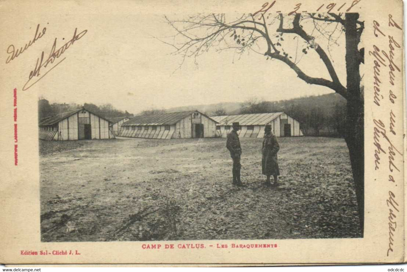 CAMP DE CAYLUS  Les BARAQUEMENTS - Caylus