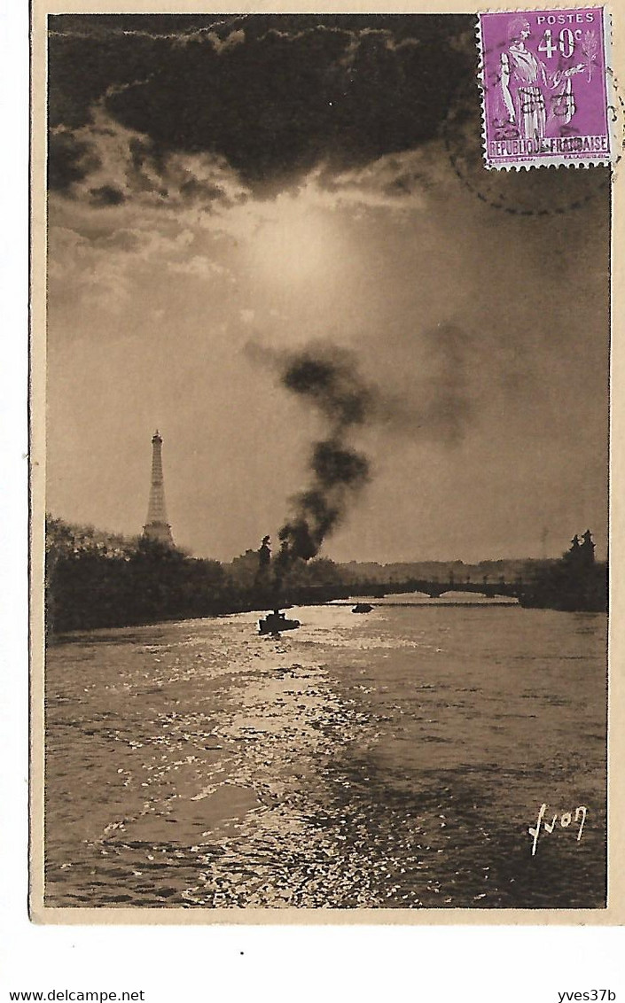 PARIS - Clair De Lune Sur La Seine - The River Seine And Its Banks