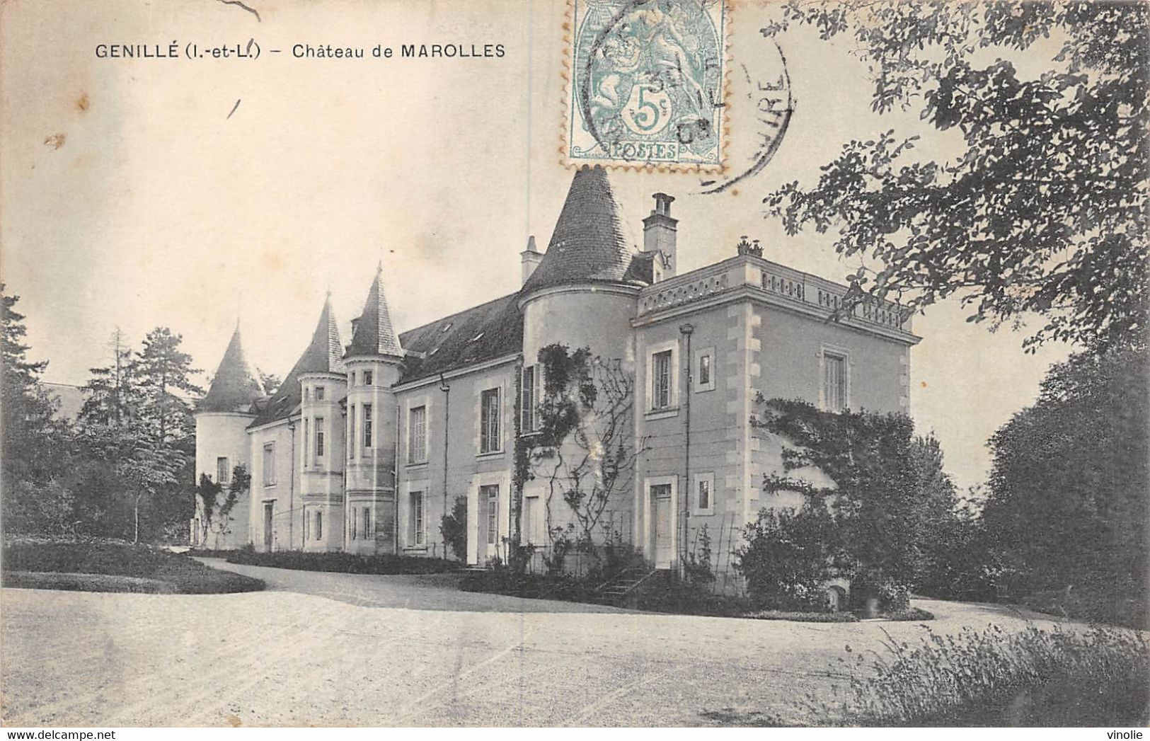 PIE-R.F-20-1849 : GENILLE. CHATEAU DE MAROLLES - Genillé