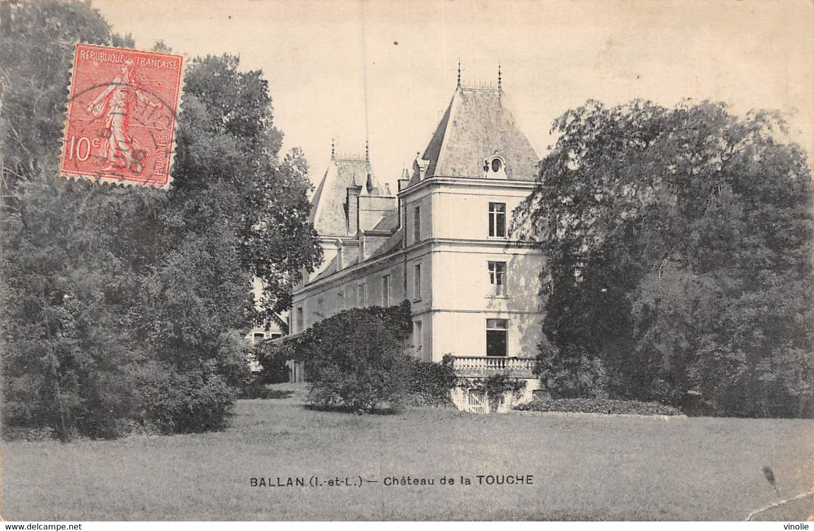 PIE-R.F-20-1856 : BALLAN. CHATEAU DE LA TOUCHE - Genillé