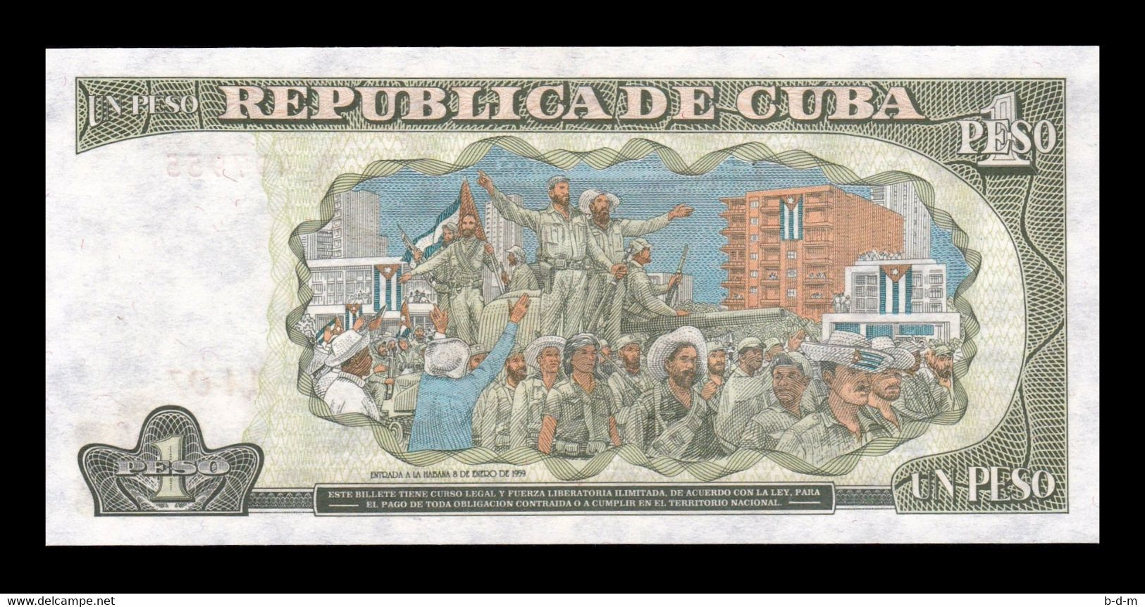 Cuba 1 Peso José Martí 1995 Pick 112 SC UNC - Cuba