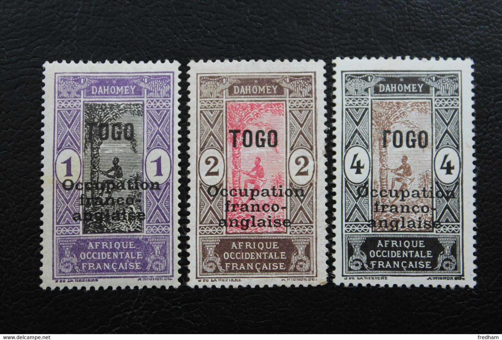 1916 VARIETE TOGO Y&T NO 84 85 86 1C 2C 4C   SURCHARGES" TOGO Occupation Franco-anglaise" NEUFS*TB - Ongebruikt