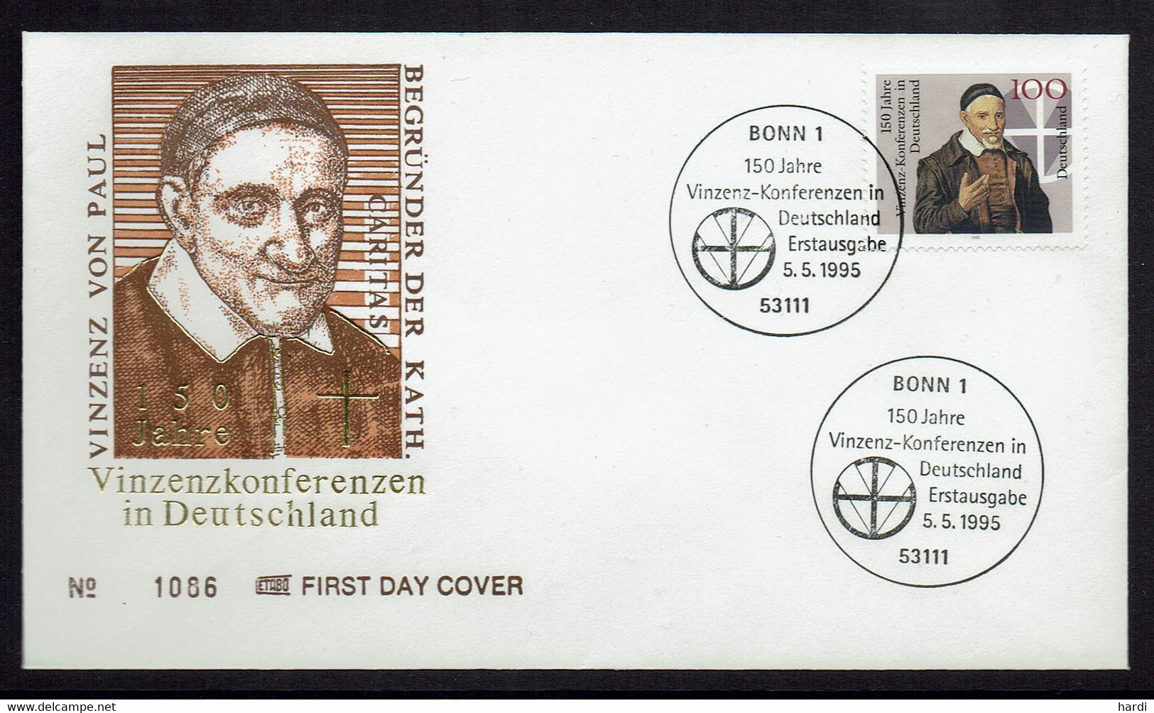 BRD 1995, MiNr 1793, Auf Kuvert Mit FDC Gestempelt - Covers - Used
